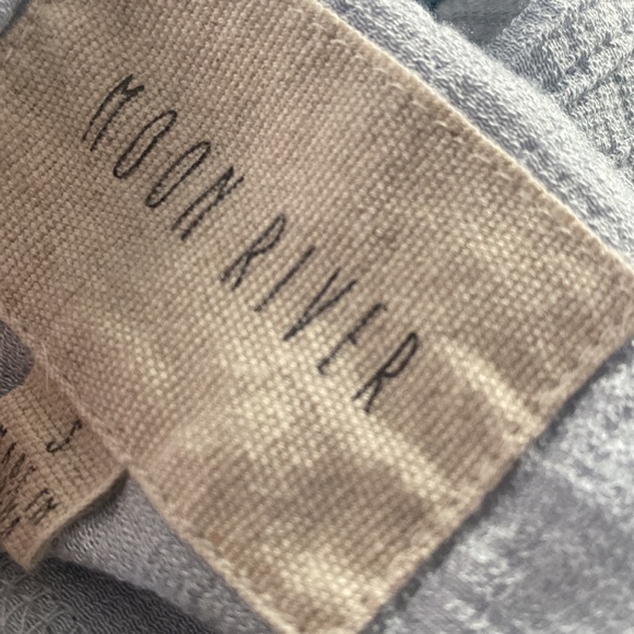 Moon River Blue Ruffle Square Neck Blouse - Picture 3 of 10